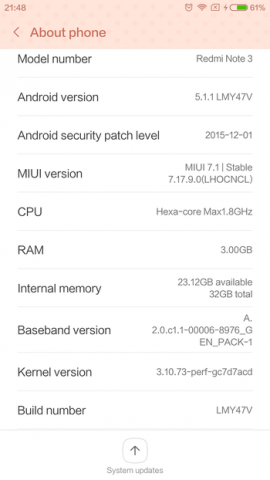 Xiaomi redmi note 3 pro ROM焼きのやり方
