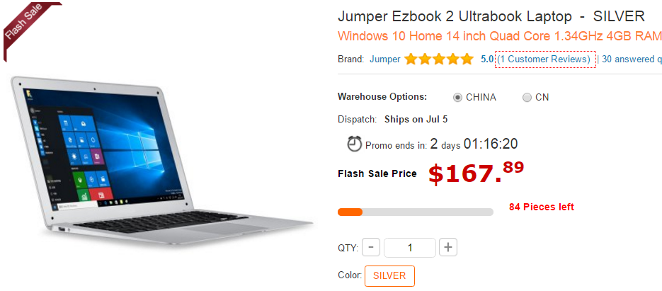 Jumper Ezbook 2 購入サイト参考画像