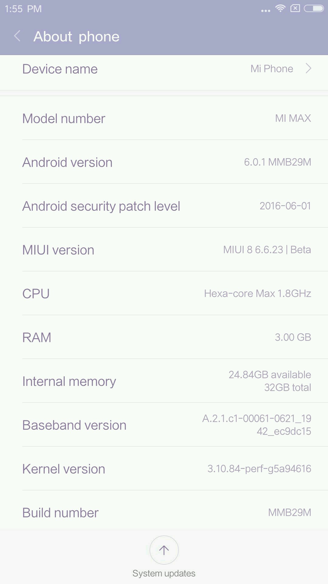 Xiaomi Mi MaxをMIUI8にアップデートする方法