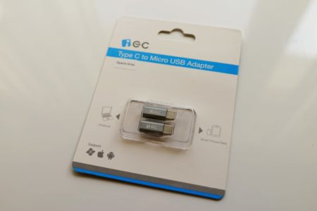 マイクロUSBをTYPE-Cコネクタに変換するアダプターレビュー