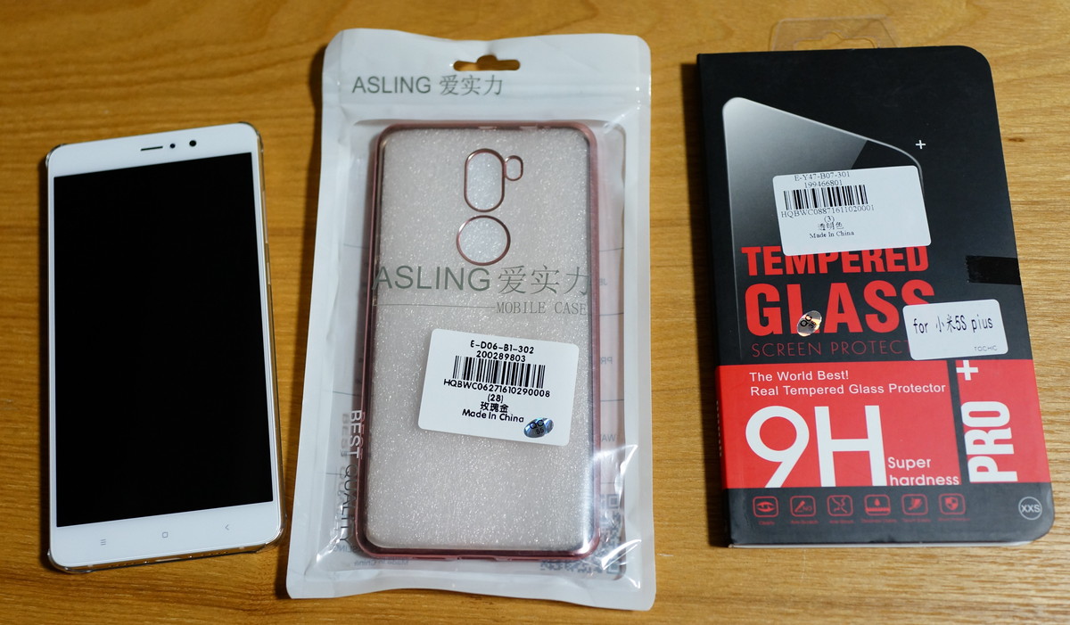 Xiaomi Mi5S PLUSのケースとガラスの購入