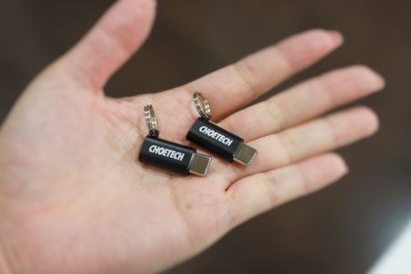 CHOETECH USB Type C アダプタ 【2個セット】レビュー マイクロUSBをTYPE-Cに変換！