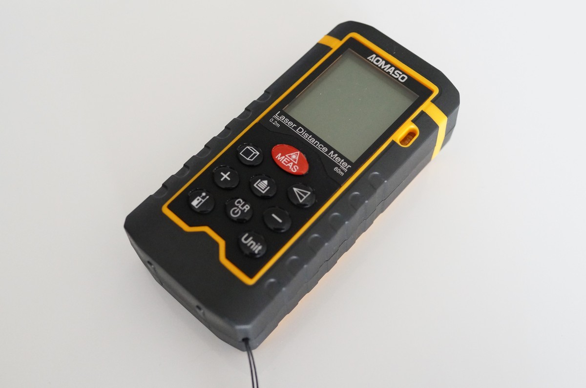 Aomaso　ポータブルレーザー距離測定器レビュー　IP54防塵 防水性能！