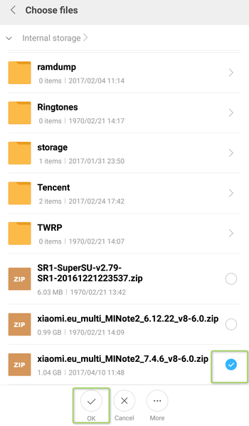 Xiaomi EU ROMをZIPファイルからアップデートする方法 