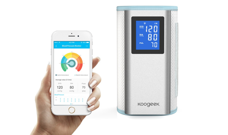 iPhoneとAndroidのアプリでデータが管理できる血圧計「Koogeek BP2」FDA認可付き！