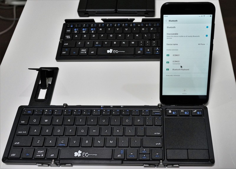 EC Technology Bluetoothキーボード 3種比較 主にスマホとタブレット用