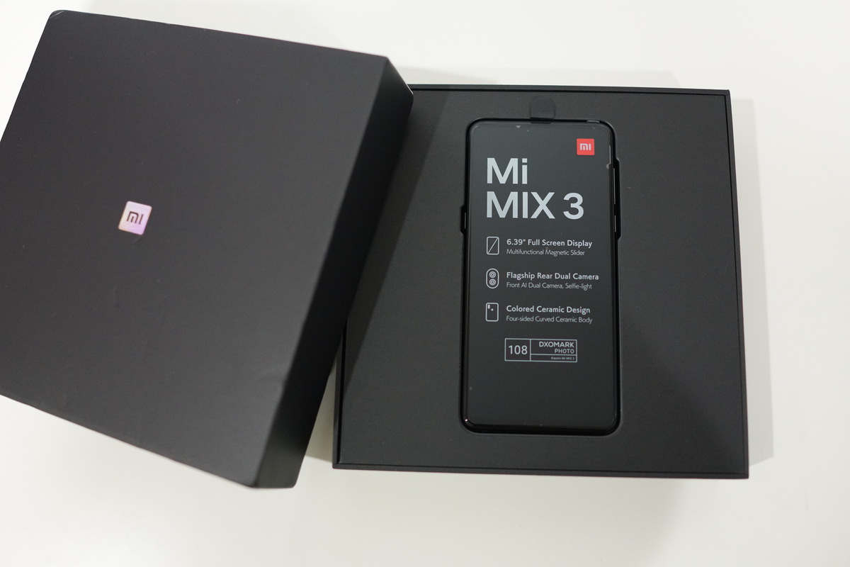 Xiaomi mi mix 3　実機フォトレビュー