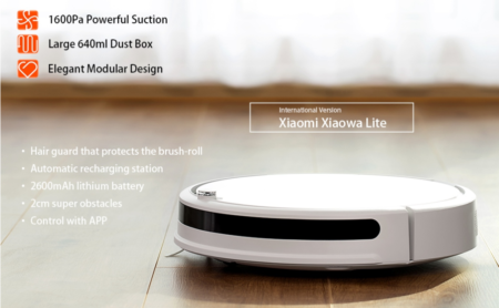 1600Paの吸引力強めのロボット掃除機Xiaomi Roborock Xiaowa Lite Vacuum Cleanerが$149.99でセール中