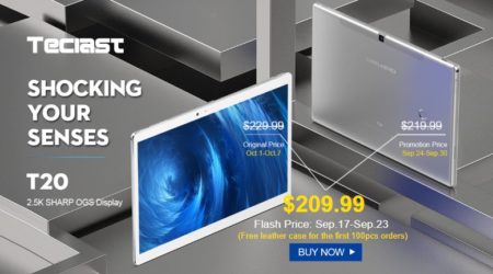 【クーポンで$149.99】Teclast T20　10.1インチ2K解像度でLTE対応のハイスペックAndroidタブレット