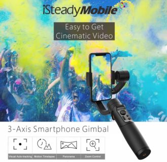 【セール価格$67.99】280gまで対応のHohem iSteady Mobile スマホ用の3軸ジンバルスタビライザー