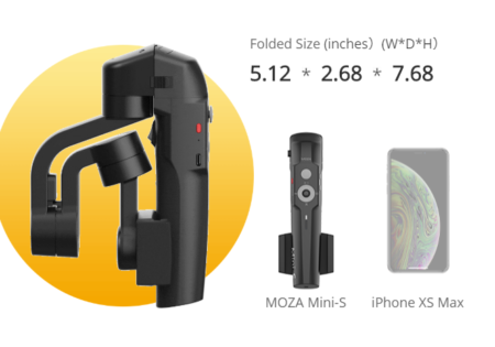 折り畳み可能でコンパクトに持ち歩けるスマホ用スタビライザー「MOZA Mini-S」が￥7796でセール中！