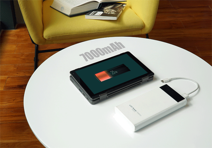 CHUWI MiniBookはモバイルバッテリーからの給電に対応