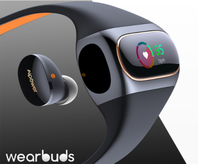 Bluetooth5.0・Apt-X対応イヤホンを内蔵したスマートウォッチWearbudsがクラウドファンディングに登場！早割で25%割引も！