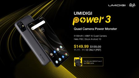 本日17:00よりUMIDIGI Power 3のグローバルセールが開始～2日間限定で$149.99の特価価格になります！