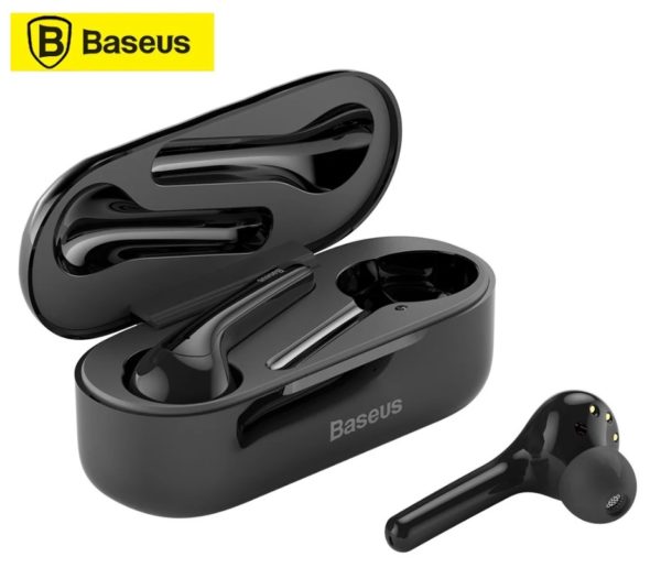 Bluetooth5.0 うどん型の完全左右独立イヤホンBaseus Encok TWS True Wireless W07が$35.99でセール中