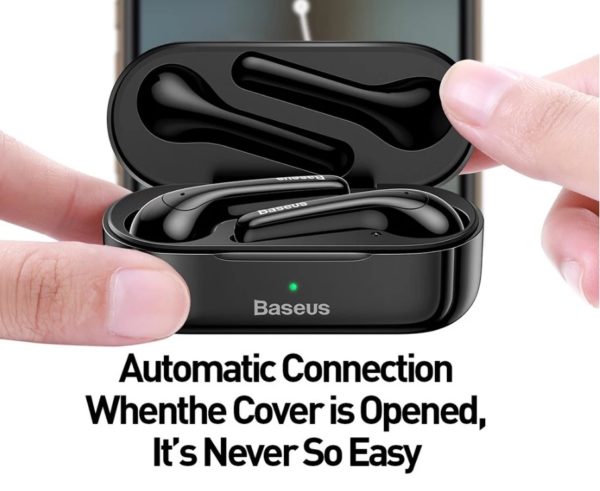 Bluetooth5.0 うどん型の完全左右独立イヤホンBaseus Encok TWS True Wireless W07が$35.99でセール中