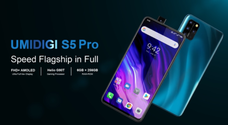 UMIDIGI S5 Proが登場！B6/B18/B19対応・6.39インチ・Helio G90T・ポップアップカメラを搭載！
