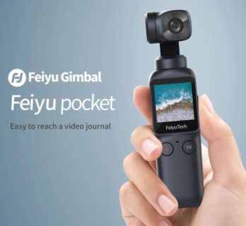 【クーポンで$159.00】Feiyu Pocket 広角120度・4K/60fps対応のジンバル付き小型カメラ