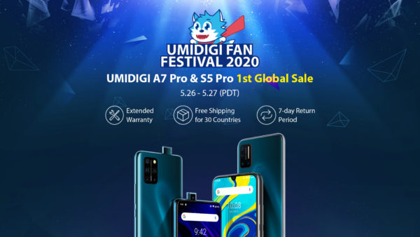 本日UM​​IDIGIファンフェスティバルでUMIDIGI S5 ProとA7 Proが特価価格で登場！