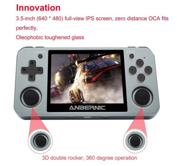 2500ゲームが組み込まれたRG350Mゲームコンソールが$109.99(12,088円)でセール中