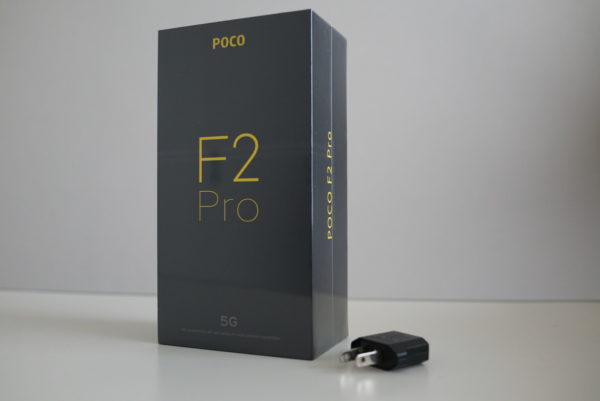 POCO F2 PRO レビュー　外箱の写真