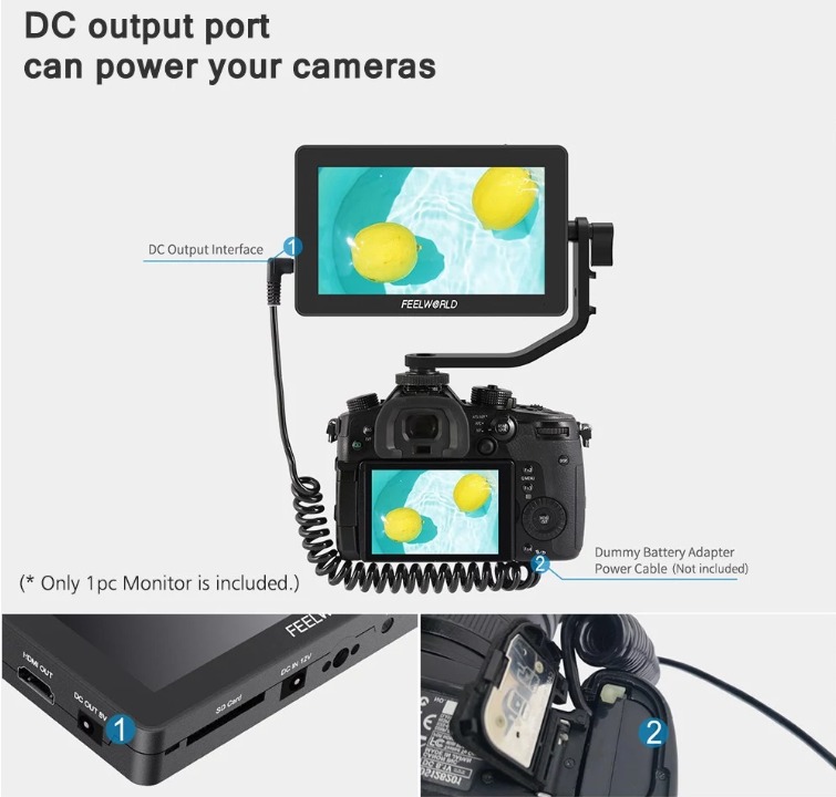 FEELWORLD F6 Plus カメラ用の5.5インチのタッチスクリーン外付けディスプレイが15,327円でセール中