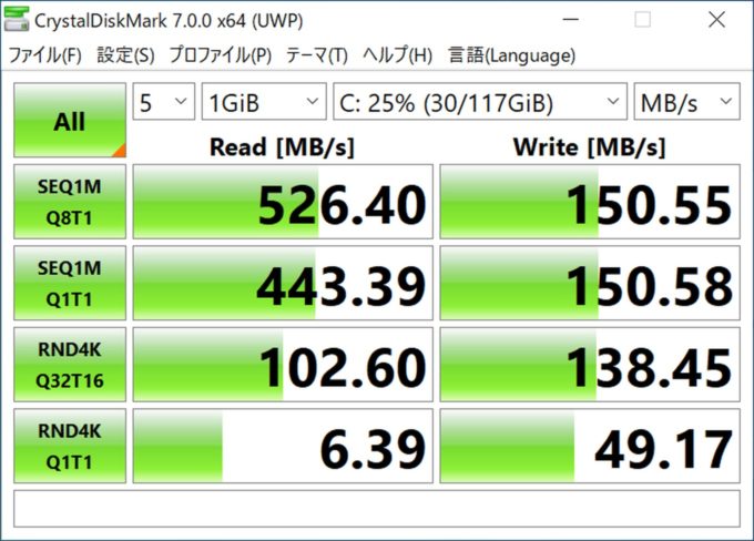 Jumper EZbook X3 AirのCPU性能・ベンチマーク