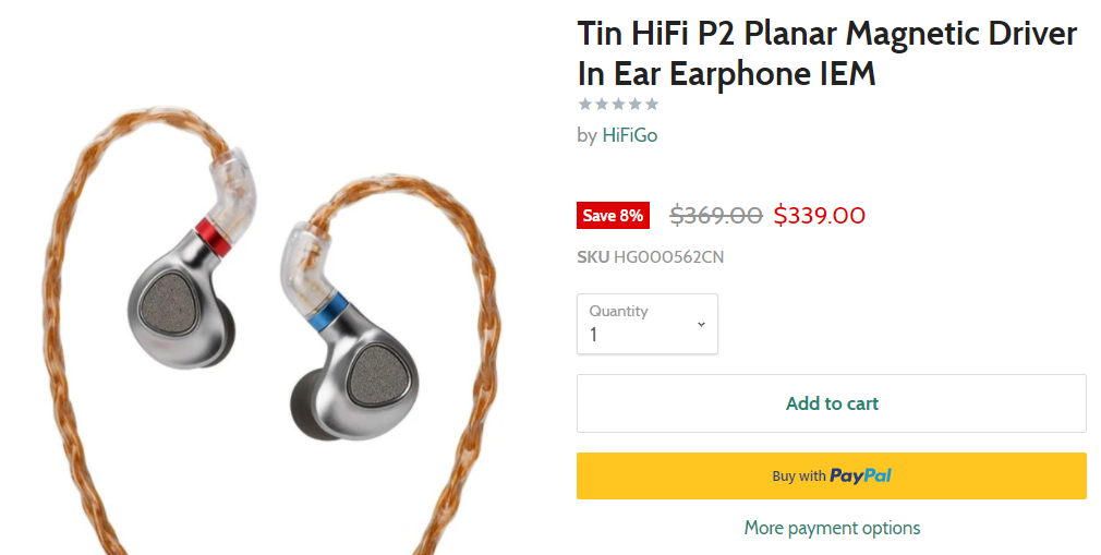 Tin Hifi P2の購入