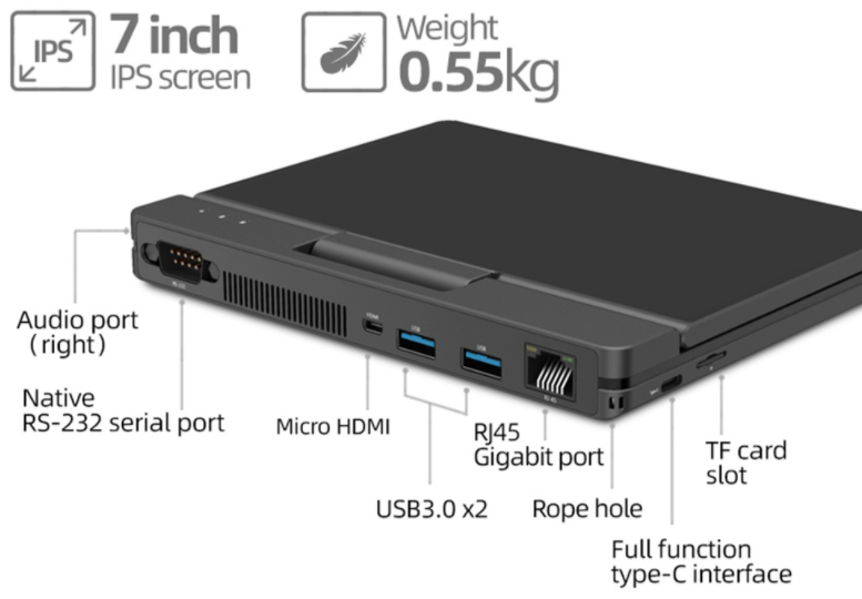 『One Netbook A1』M3-8100Y・7インチ・画面が360度回転するUMPCのスペックレビュー