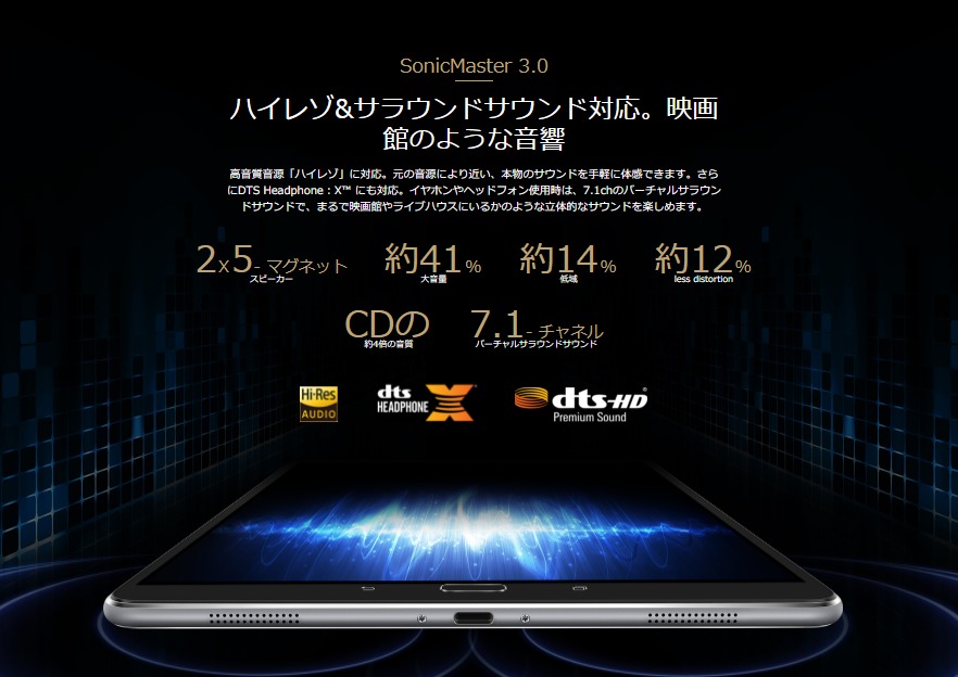 ASUS ZenPad 3S 10 Z500M 9.7インチタブレットスペックレビュー