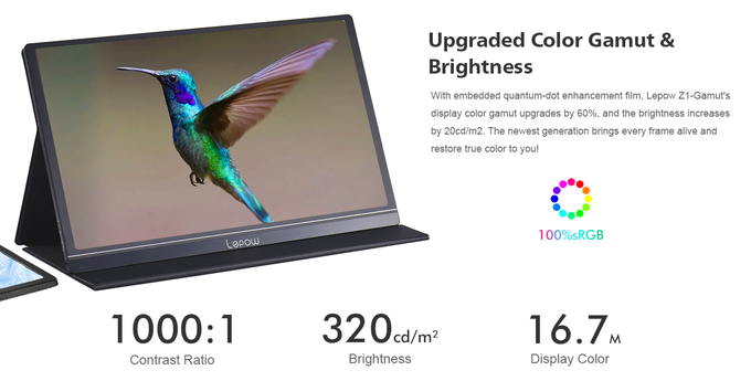 15.6インチポータブルディスプレイ 2020 Lepow Z1がtiktechで15698円にてセール中～
