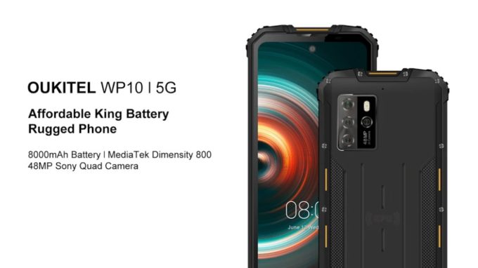 5G対応『Oukitel WP10』クアッドリアカメラ搭載タフネススマホが登場