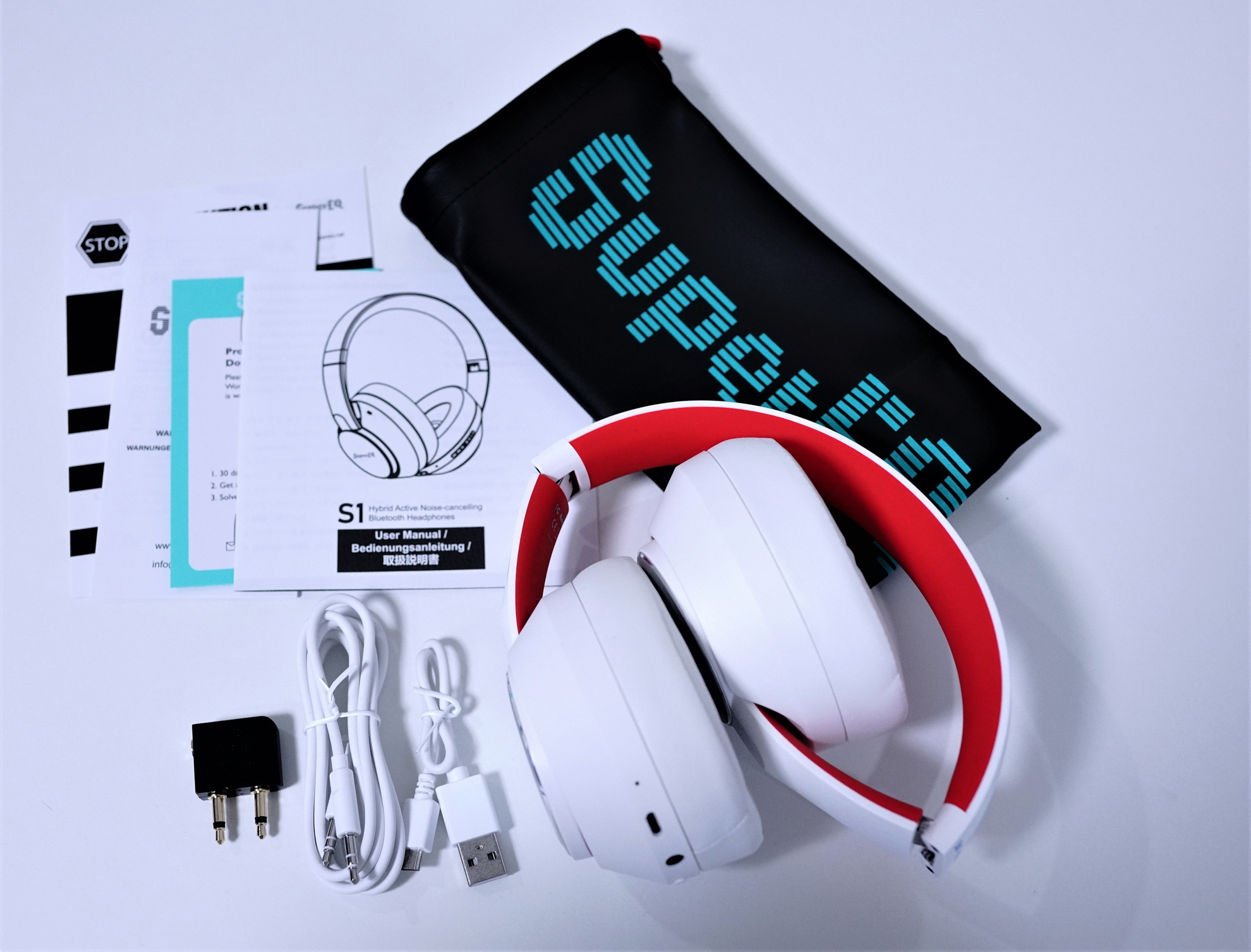 SuperEQ S1 Bluetoothヘッドフォンレビュー　パッケージ内容