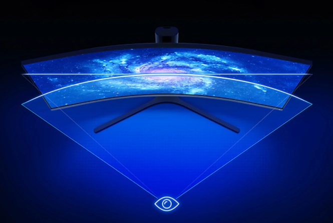XIAOMI Curved Gaming Monitor 34-Inch 21:9 の特徴　1500Rの大きな曲率で没入感を演出