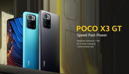 POCO X3 GTが$249より販売開始！4Gフルバンド+5G対応、120Hz 6.6インチ・67W充電・MediaTek Dimensity 1100搭載！
