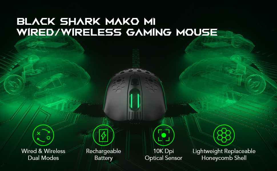 Black Shark Mako M1 ゲーミングマウスがクーポン価格2480円