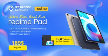Helio G80搭載 10インチAndroidタブレット『realme Pad』がブラックフライデーセールで$189で登場！