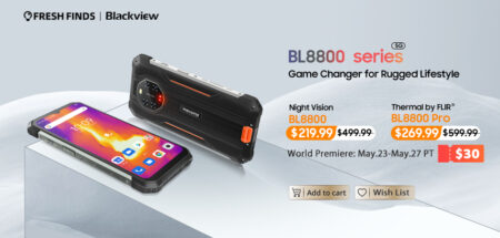 【セール特価$219.99】Blackview BL8800 / Pro 高性能ナイト/サーマルビジョンカメラ搭載5Gタフネススマホ