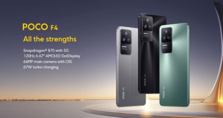 低消費電力で強力な処理パフォーマンスが魅力のPOCO F4、ゲーマーやパフォーマンスを追い求める人に最適なPOCO X4 GTが登場！