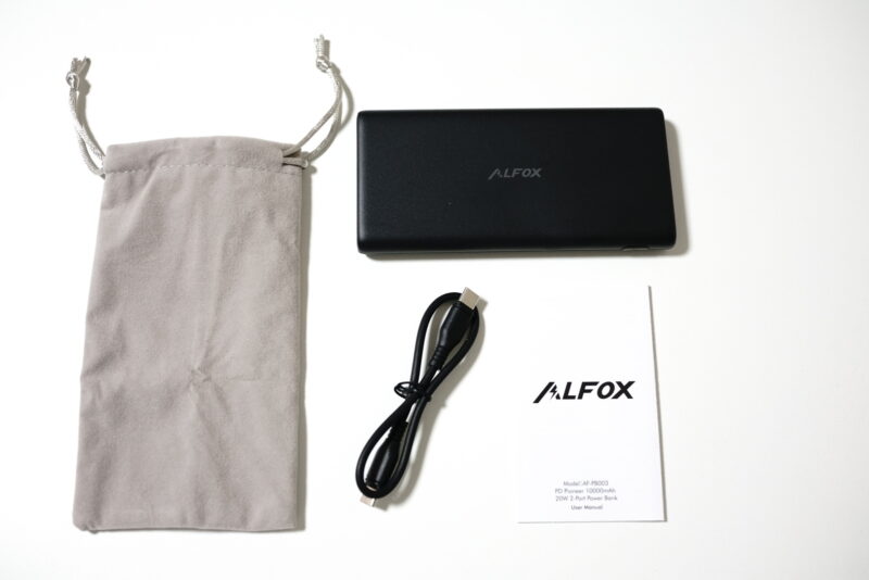 Alfox モバイルバッテリー AF-PB003 のレビュー