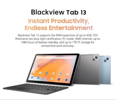 Blackview Tab 13 発表～Helio G85搭載・メモリ最大10GBでよりマルチタスクが快適に