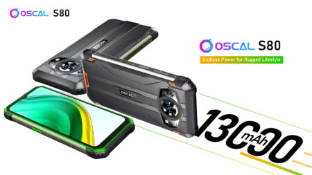 【セール価格$179.99】Oscal S80 登場～逆充電可能な13000mAh大容量バッテリー搭載タフネススマホ