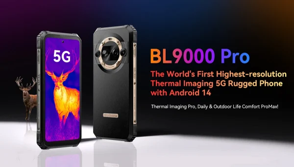 Blackview BL9000 Pro 登場～Android 14 OS、世界初の高解像度 FLIR® サーマルイメージング+OIS付き50MP Samsung® ISOCELL GN5カメラ搭載5Gタフネススマホ