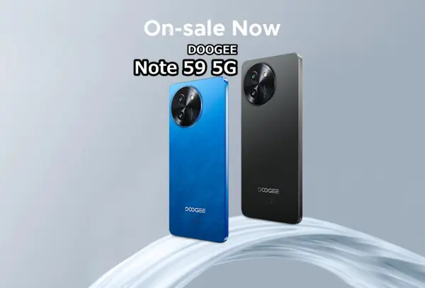 DOOGEE Note 59 5Gスマホ登場　6250mAh・Android 15搭載、クーポンセール価格は破格の20,655円！