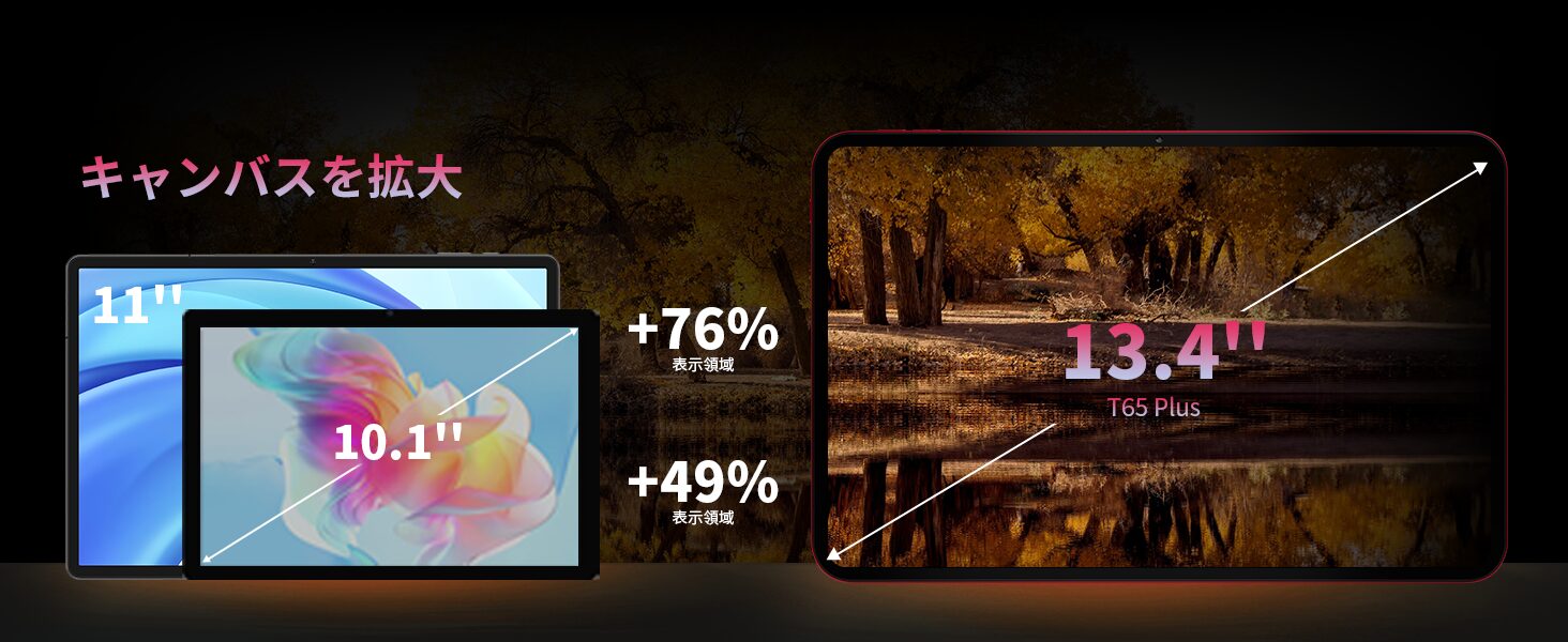 TECLAST T65 Plus｜13.4インチ120Hz×Helio G99搭載の高性能4G